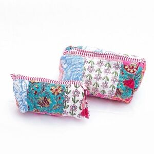 Floral Patchwork Cosmetic Bags